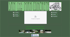 Desktop Screenshot of danthemanconcrete.com